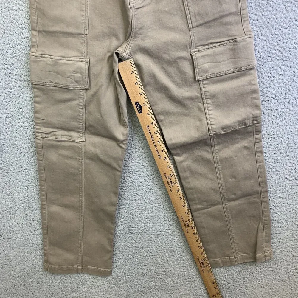 Mavi Cargo Pants Womens 27/27 Beige Khaki Sahara High Rise‎ Stretch NWT
